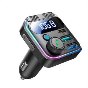 Joyroom JR-CCB01 48W Dual-Mic Car Wireless FM Transmitter