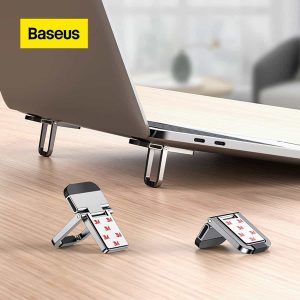 BASEUS 2Pcs Slim Laptop Kickstand Desktop Notebook Heat Dissipation Stand Holder