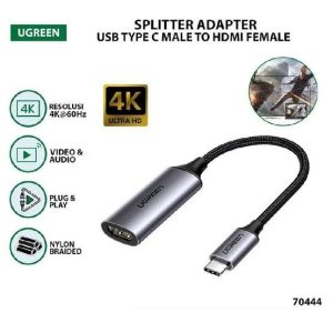 UGREEN USB C to HDMI Adapter Cable 4K 60Hz Type C Thunderbolt 3 Converter