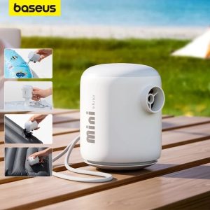 BASEUS PocketGo Portable Air Pump Compact 2-in-1 Inflate / Deflate Air Pump for Camping, Hiking