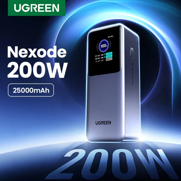 UGREEN-Nexode-200W-25000mAh-Power-Bank-Portable-PD-External-Battery-PowerBank-for-Macbook-Pro-for-iPad