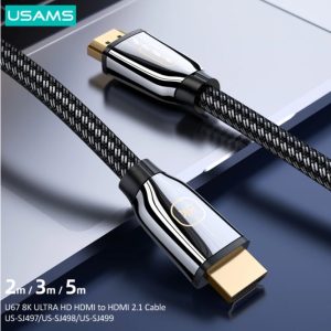 USAMS U67 HDMI to HDMI 2.1 High Speed HD Video Cable 8K/60Hz 4K/120Hz 48Gbps Cable