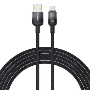 Baseus Cable 100W Usb to Type-c Discolor Series Fast Charging Data Cable Black (2M)