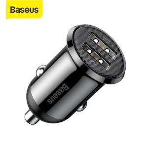 Baseus Grain Pro Car Charger (Dual USB 4.8A ) Black