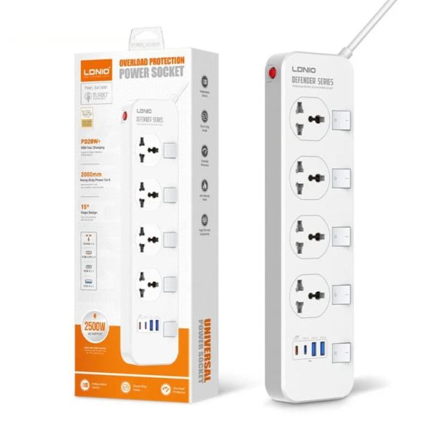 Ldnio SC4408C 2500W Power Socket
