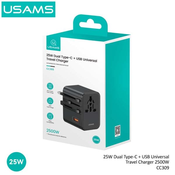 USAMS CC309 25W Universal Travel Charger