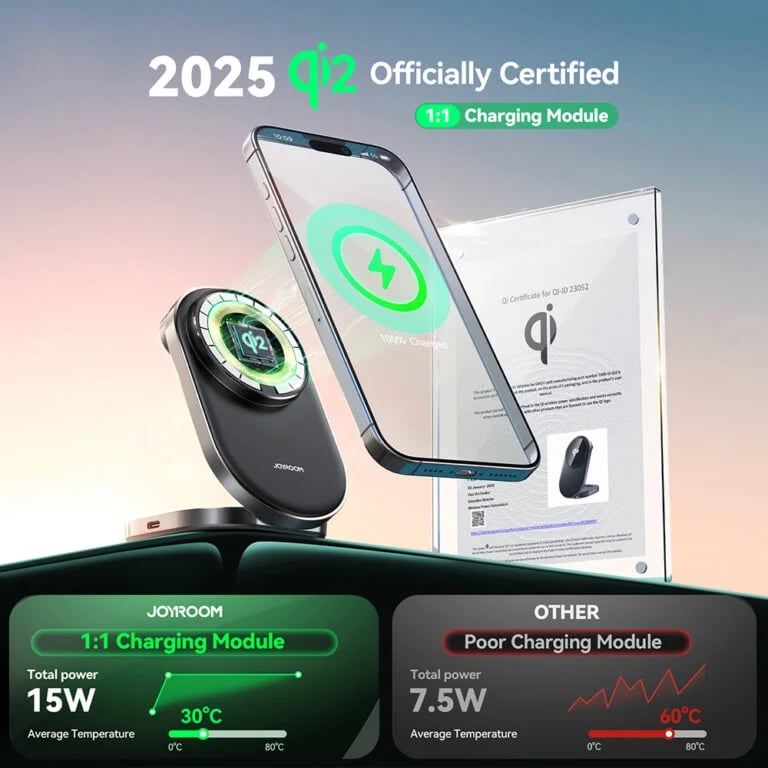 Joyroom JR-W17 Qi2 3in1 Magnetic Wireless Charger