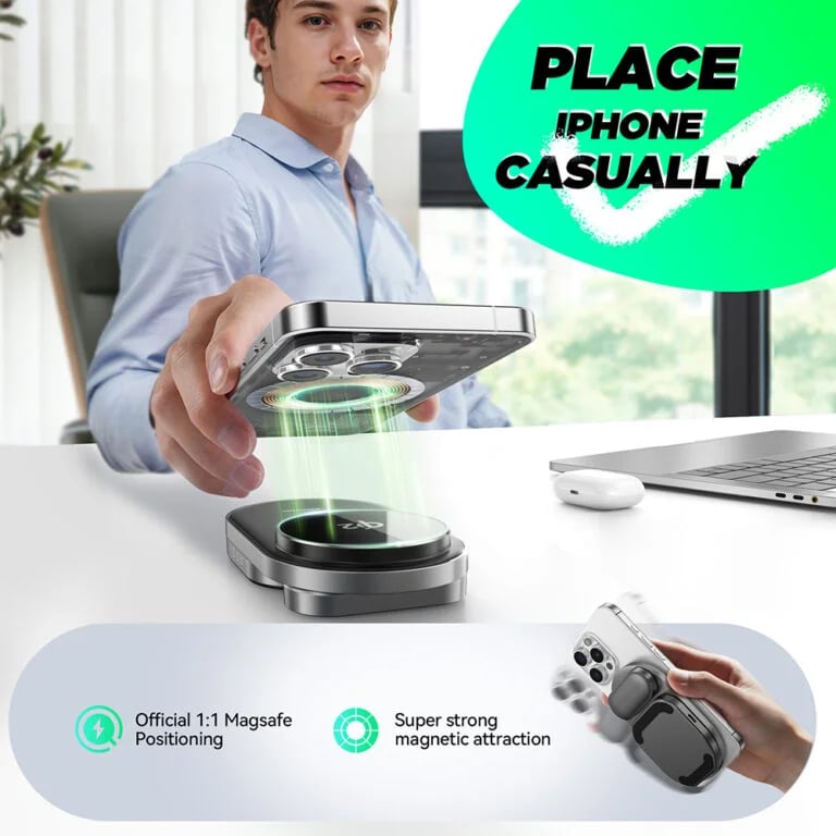 Joyroom JR-W17 Qi2 3in1 Magnetic Wireless Charger
