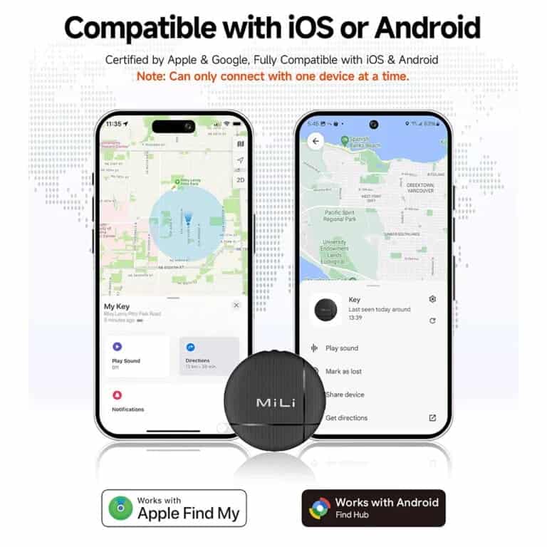 Mili LiTag Duo Dual System Tracker For iOS & Android