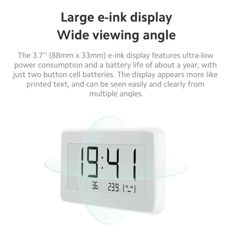Xiaomi Mi Temperature and Humidity Monitor Clock Pro