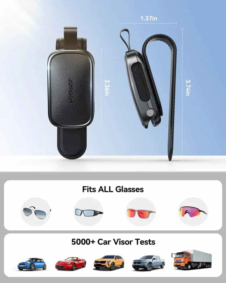 Joyroom JR-ZS511 Magnetic One-hand Car Visor Sunglasses Holder Clip