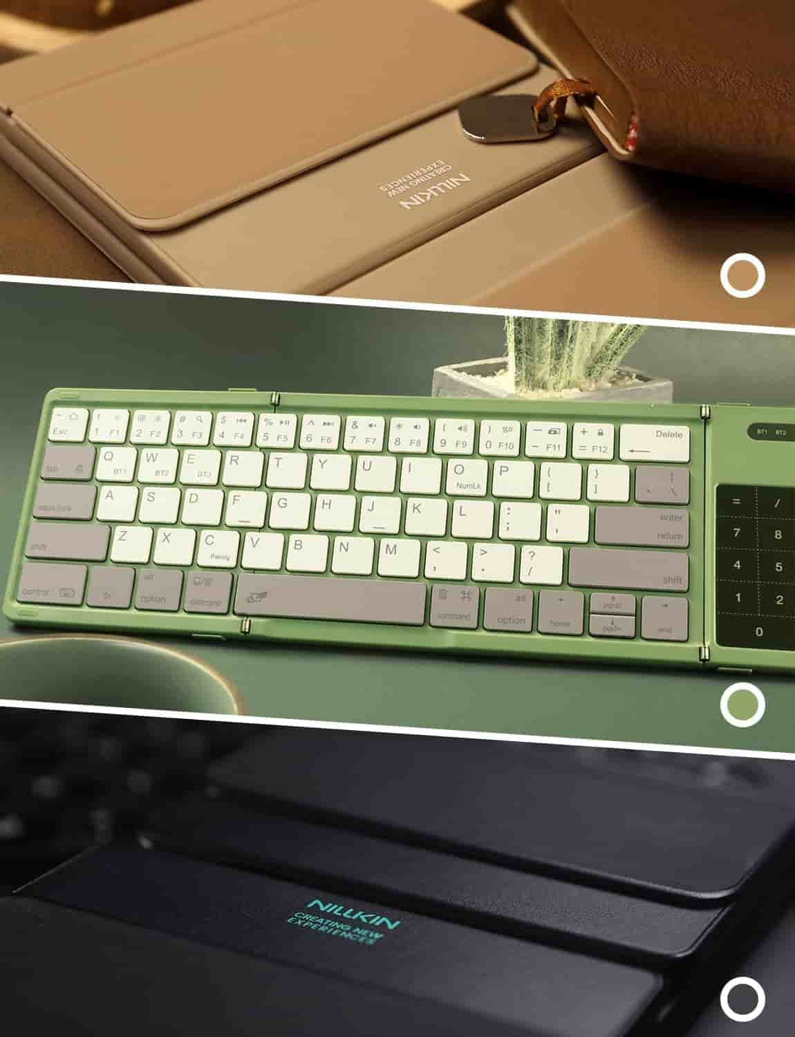 Nilkin Cube Pocket Foldable Bluetooth Keyboard with Touchpad