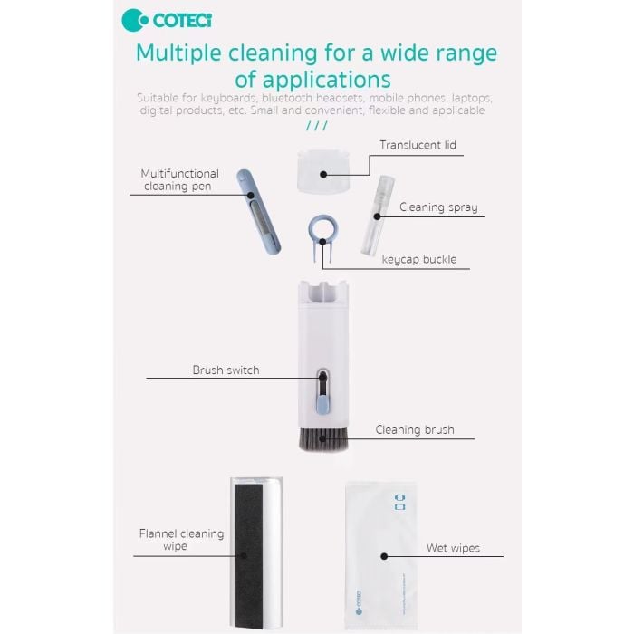 COTECi 8 in 1 Multifunctional Cleaning Set