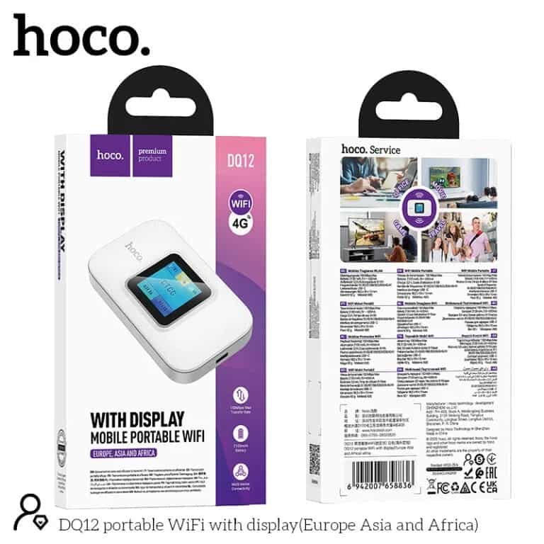 Hoco DQ12 Mobile Portable WiFi with Display