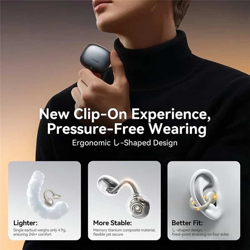 JOYROOM JR-OE3 Open-Ear Clip-On Wireless Earbuds