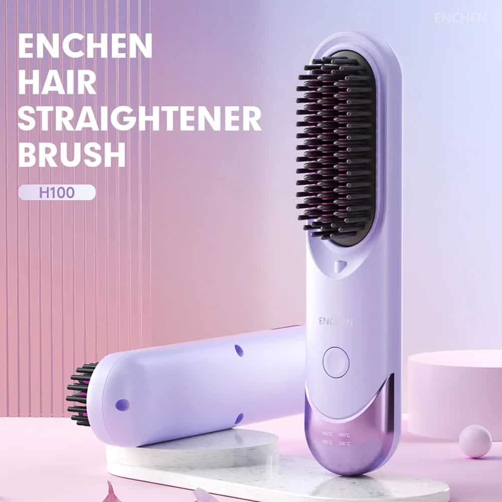 Xiaomi Enchen H100 Cordless Portable Hair Straightener Brush
