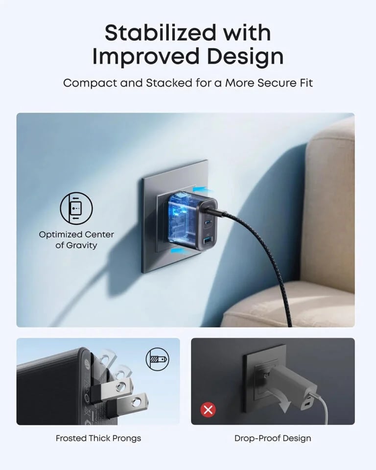 Anker 70W 3 Ports Nano Charger
