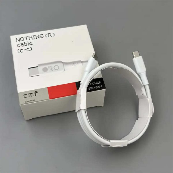 NOTHING CMF 65W Power GaN USB C to USB C PD Fast Charging Cable - 1m NOTHING CMF 65W Power GaN USB C to USB C PD Fast Charging Cable - 1m