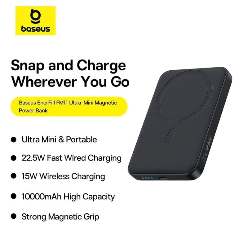Baseus EnerFill FM11 22.5W Magnetic Power Bank 10000mAh
