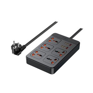 Remax RP-U195 Power Strip Adapter 2A+4C+5Sockets 2500W+30W Wire Length 1.5m (EU Plug)