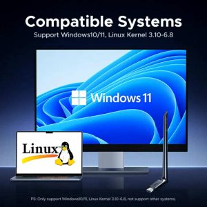 UGREEN AX900 WiFi 6 & Bluetooth 5.4 Dual-Band USB Adapter