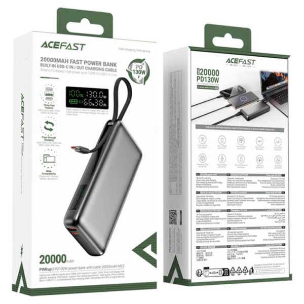 Acefast M22 PD130W 20000mAh Fast Charging Power Bank