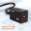 Ldnio C108 60W Motorcycle Fast Charger