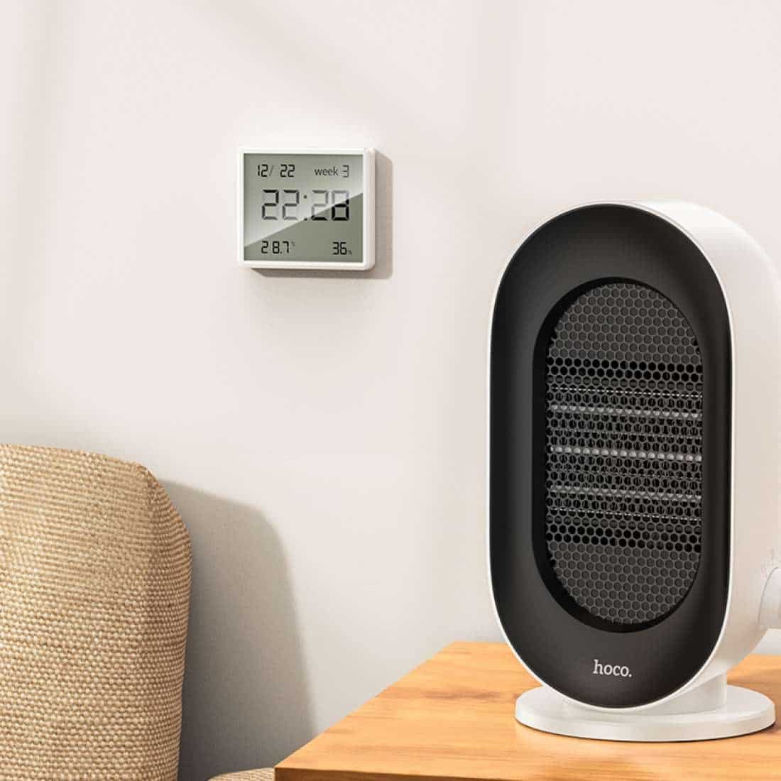 Hoco HX41 Hygrometer Clock Temperature and Humidity Monitor