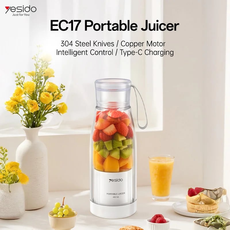 YESIDO EC17 450ml Portable Juicer - 1500mAh Battery