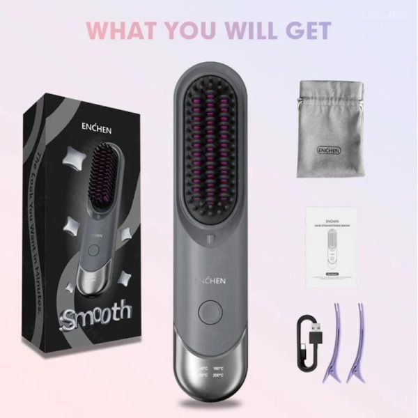 Xiaomi Enchen H100 Cordless Portable Hair Straightener Brush