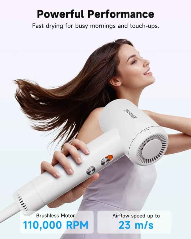 Momax 1-Care Hair Mini Ultra Speed Ion Hair Dryer