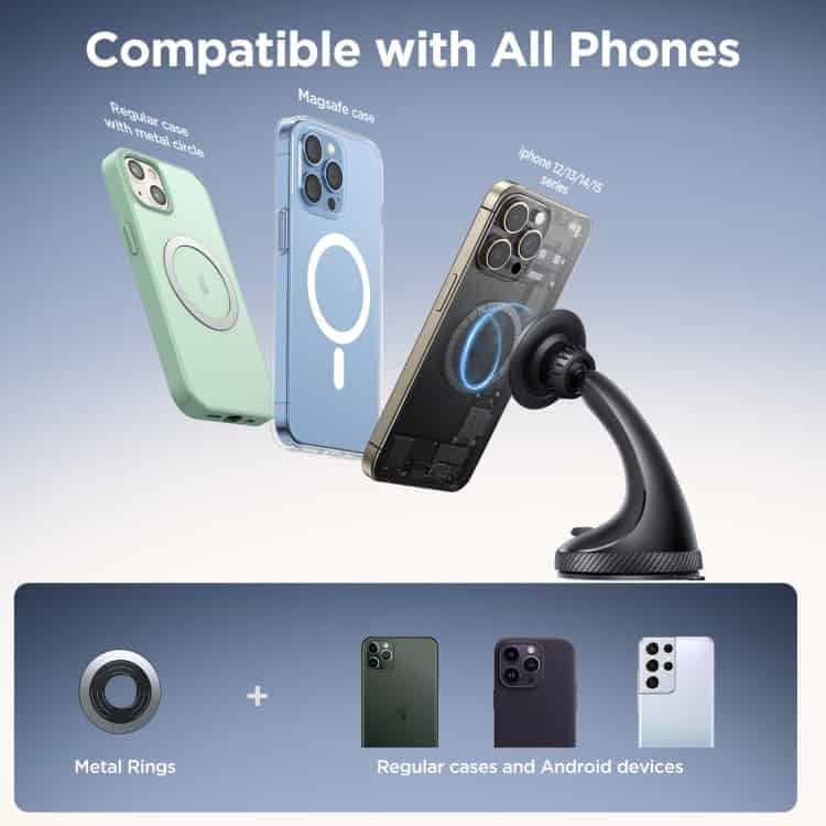 JOYROOM JR-ZS406 Magsafe Magnetic Car Phone Mount Windshield Holder