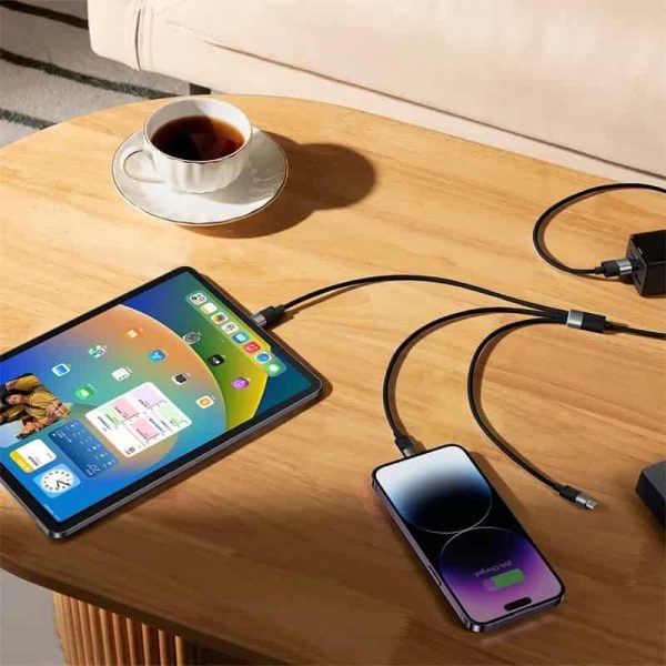 Baseus High Current 3.5A StarSpeed 1 For 3 Fast Charging Data Cable USB to M+L+C