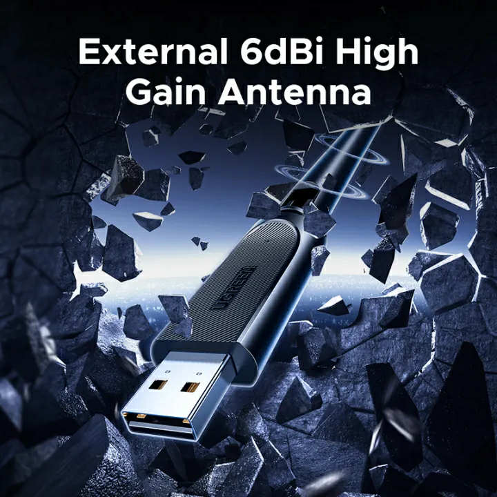 UGREEN AX900 WiFi 6 & Bluetooth 5.4 Dual-Band USB Adapter