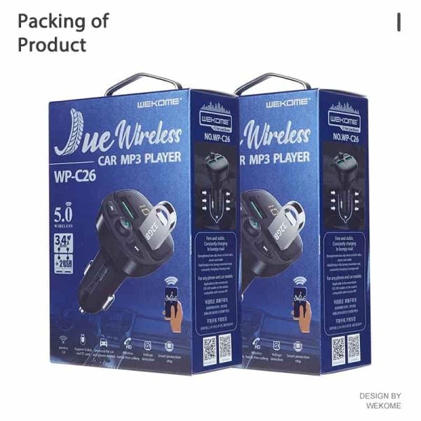 WEKOME WP-C26 Wireless Car MP3 Player With Charger