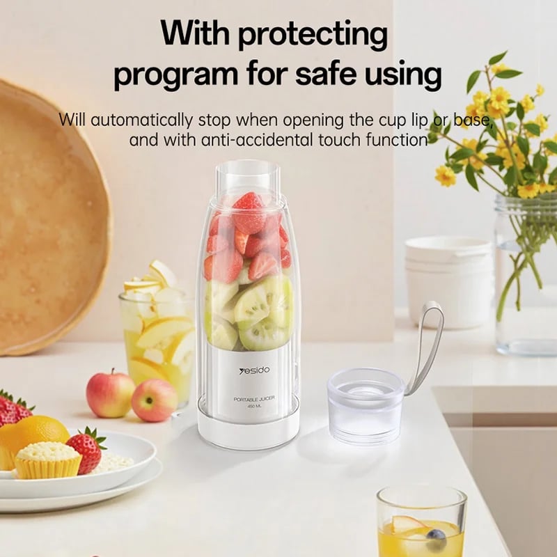 YESIDO EC17 450ml Portable Juicer - 1500mAh Battery