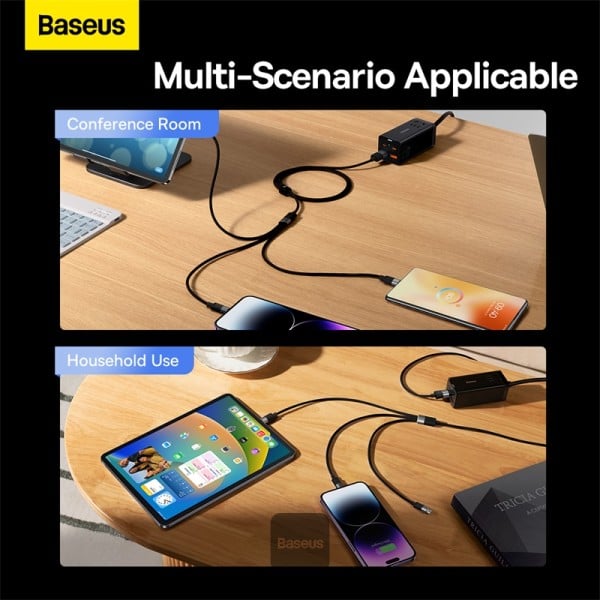 Baseus High Current 3.5A StarSpeed 1 For 3 Fast Charging Data Cable USB to M+L+C