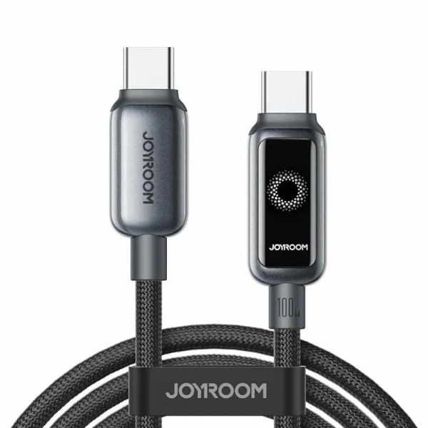 Joyroom S-A55 Auto Power Off 100W Fast Charging Type-C to Type-C Data Cable Joyroom S-A55 Auto Power Off 100W Fast Charging Type-C to Type-C Data Cable