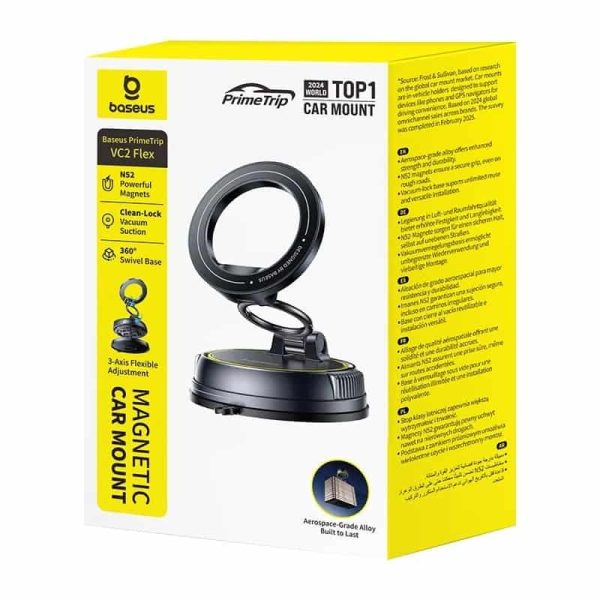 Baseus PrimeTrip VC2 Flex Magnetic Car Mount Suction Cup Version Baseus PrimeTrip VC2 Flex Magnetic Car Mount Suction Cup Version