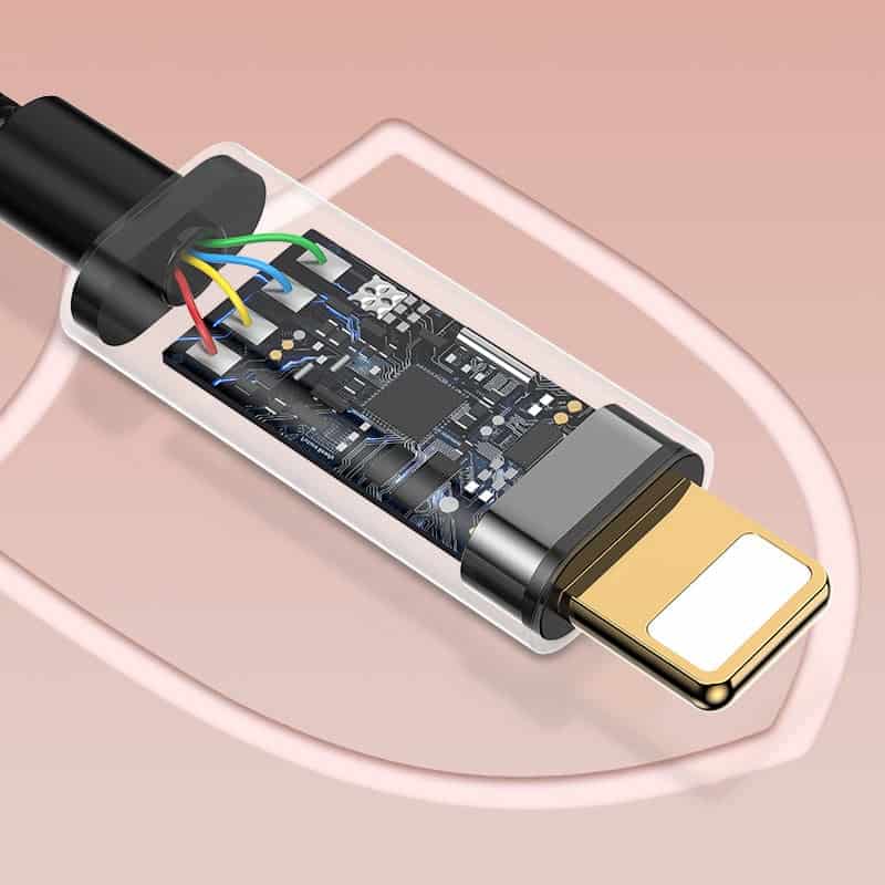 Ldnio LS-T90i Lightning To 3.5mm Female Adapter Hi-Fi Audio Calls Supported