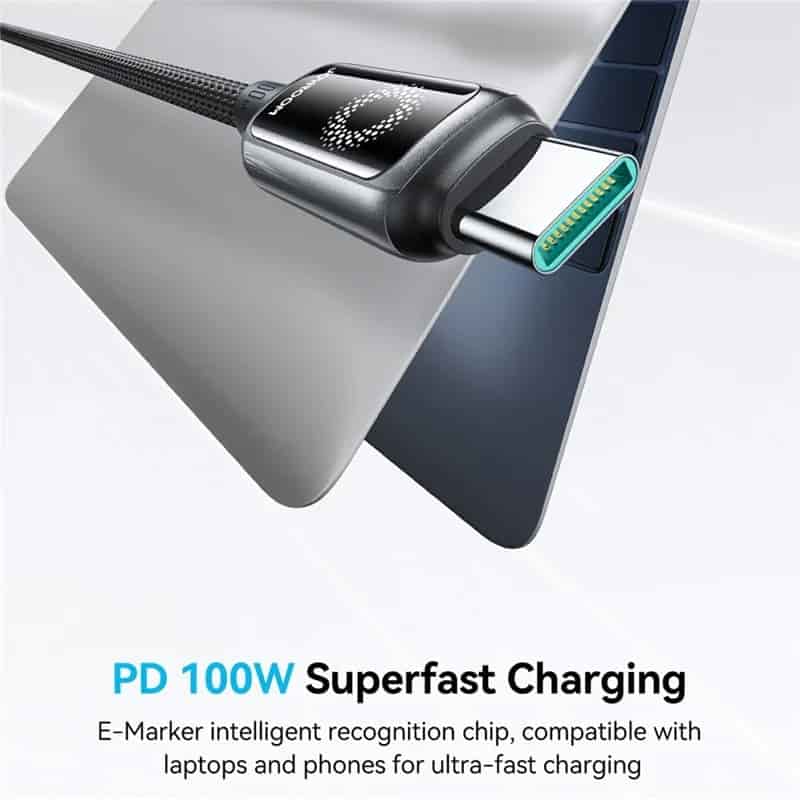 Joyroom S-A55 Auto Power Off 100W Fast Charging Type-C to Type-C Data Cable