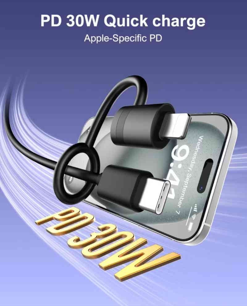 Ldnio LC270 PD30w Lightning Male To USB-C Female PD Fast Charging Adapter