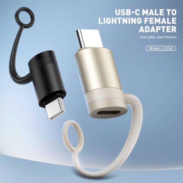 Ldnio LC260 PD65W USB-C Male To Lightning Female PD Fast Charging Adapter Ldnio LC260 PD65W USB-C Male To Lightning Female PD Fast Charging Adapter