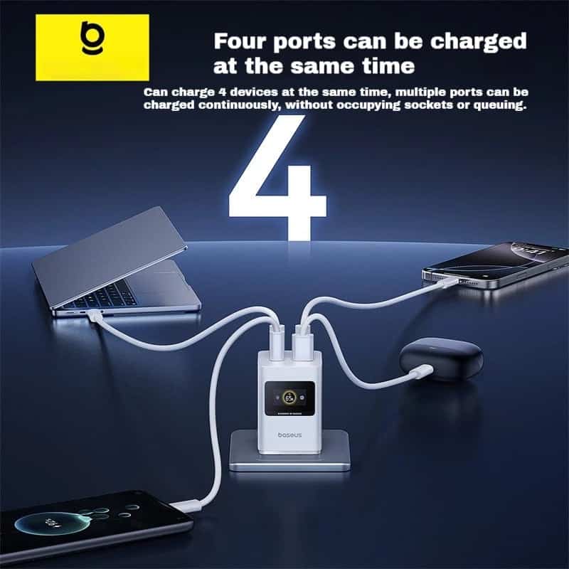 Baseus 65W Super GaN Digital Display Gallium Nitride Type C Charger