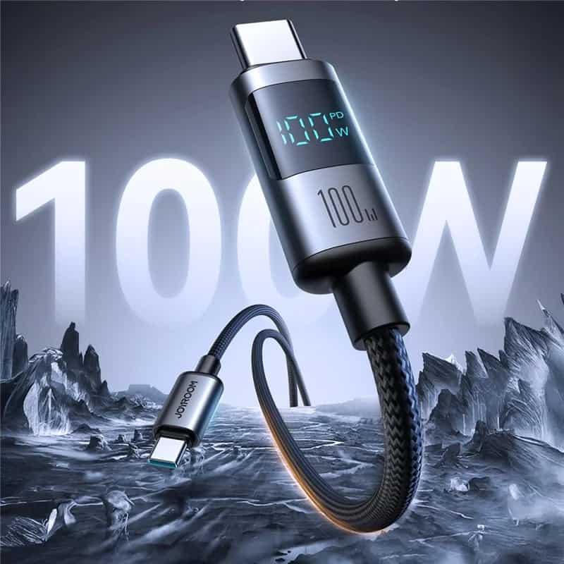 Joyroom S-A16 Pro 100W Digital Display Fast Charging Type-C To Type-C Data Cable