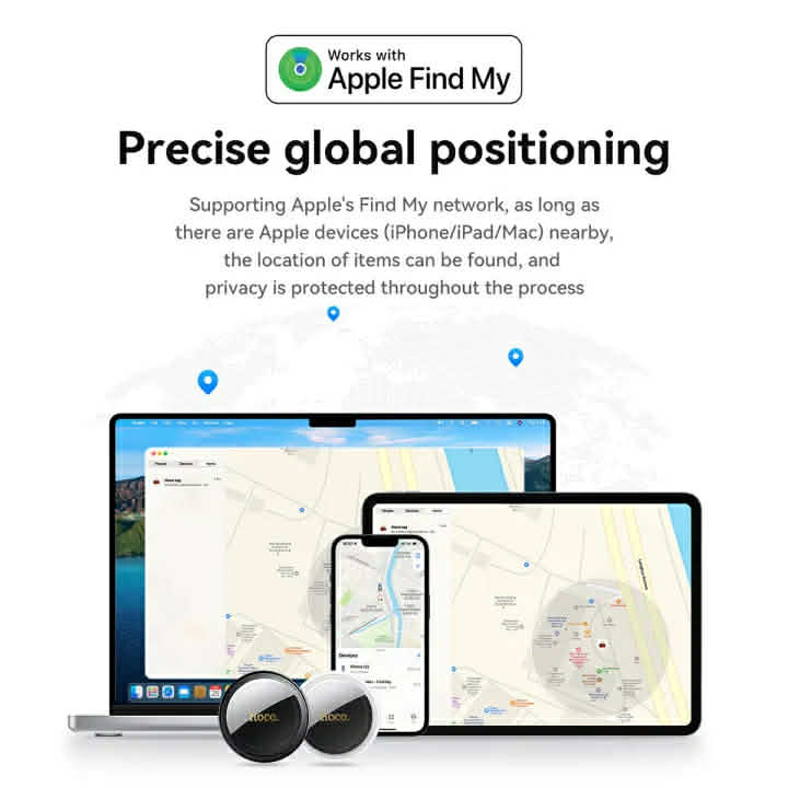 Hoco E100 Smart Finder Works With Apple Find My Anti-Lost Tracker Locator