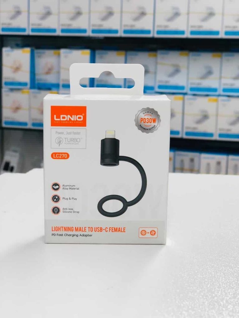 Ldnio LC270 PD30w Lightning Male To USB-C Female PD Fast Charging Adapter