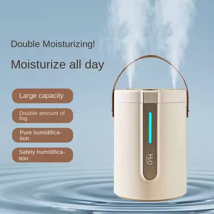 Fashion Ultrasonic Cold Mist H30 Humidifier Double Spray Port Design Large Capacity Silent USB Portable Diffuser