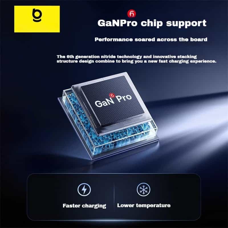 Baseus 65W Super GaN Digital Display Gallium Nitride Type C Charger