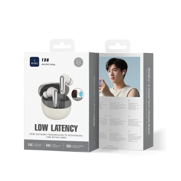 WIWU T36 Low Latency ANC ENC Wireless Earbuds